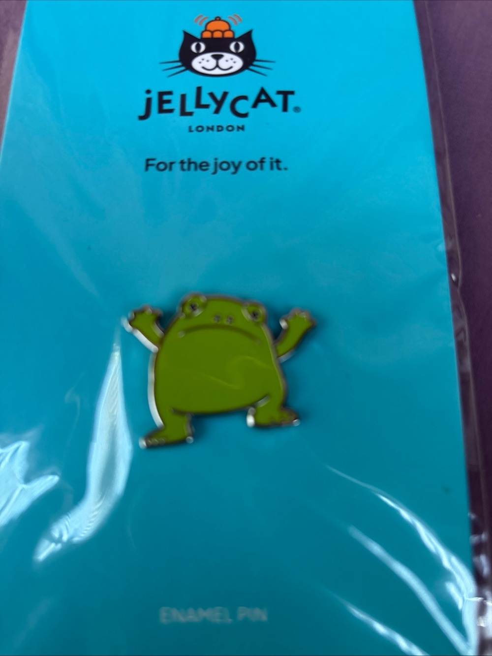 Jellycat Enamel Pin 2025 RICKY RAIN FROG Perks reward = not for retail sale
